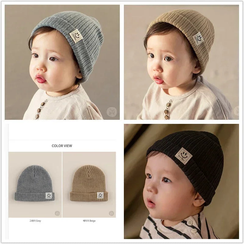 Bonnet en tricot pour enfants – Chaud et confortable (3 mois à 5 ans)