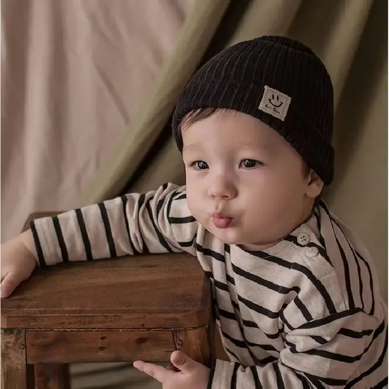 Bonnet en tricot pour enfants – Chaud et confortable (3 mois à 5 ans)